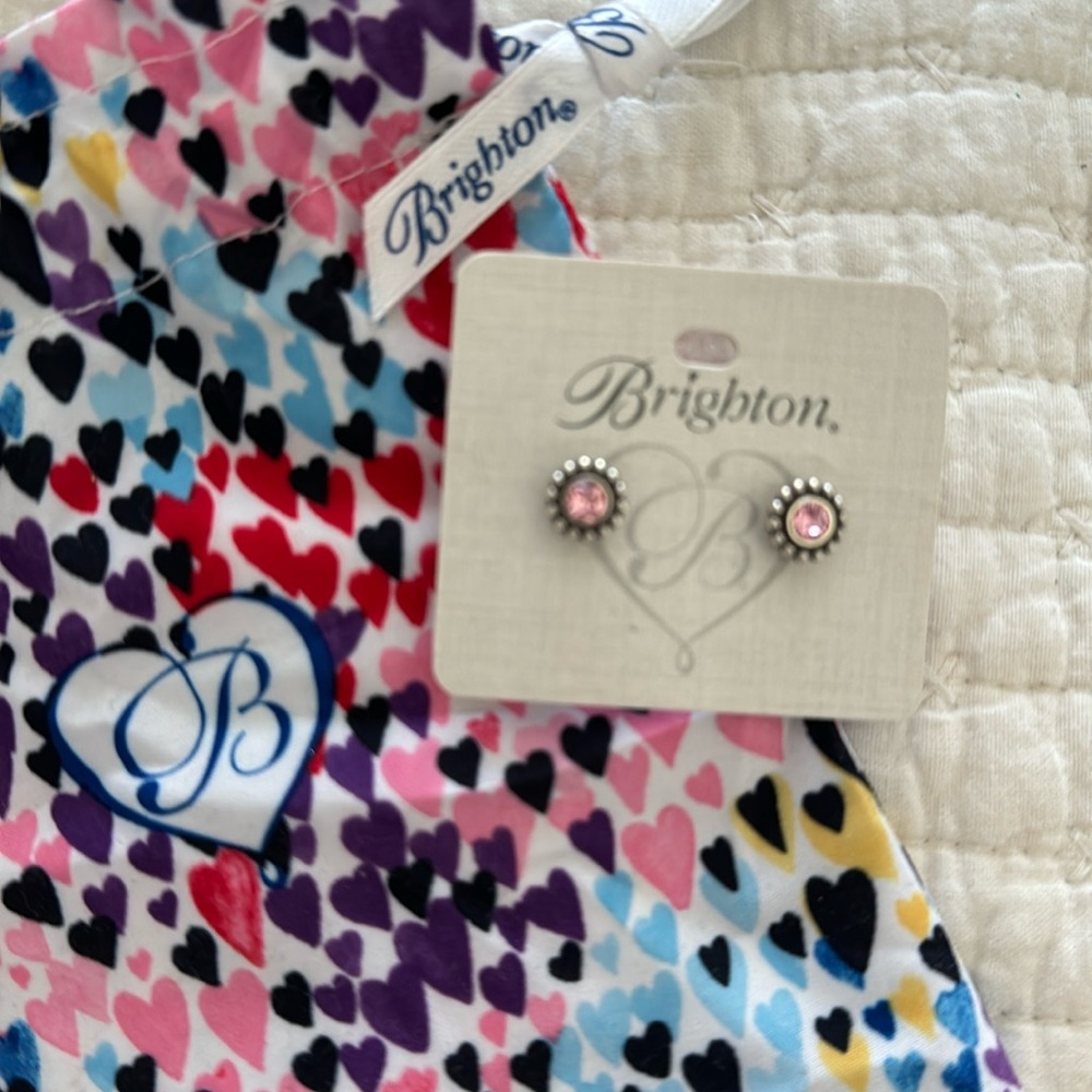 Brighton Twinkle mini post earrings in rose